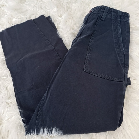 Reformation Dark Blue cargo pants 24 - Picture 5 of 5